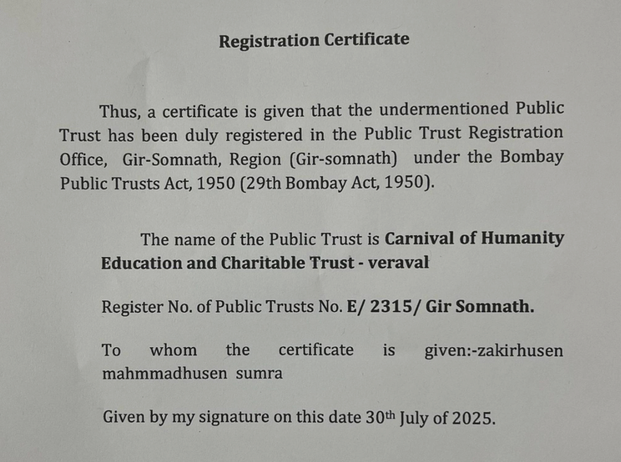 Registration Certificate